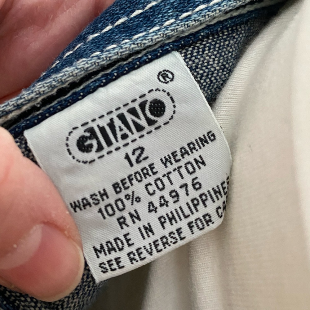 Vtg 70/80s Gitano Dark Wash Denim Jean Classic Western A-Line MIDI Skirt - Picture 10 of 11